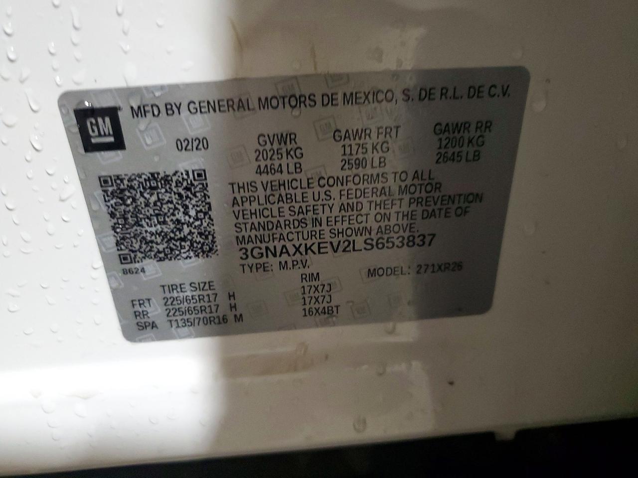 2020 CHEVROLET EQUINOX LT photo 25