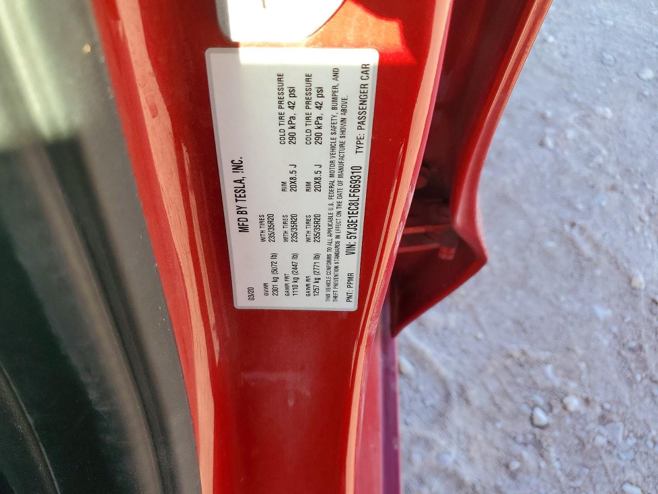 2020 TESLA MODEL 3 photo 23