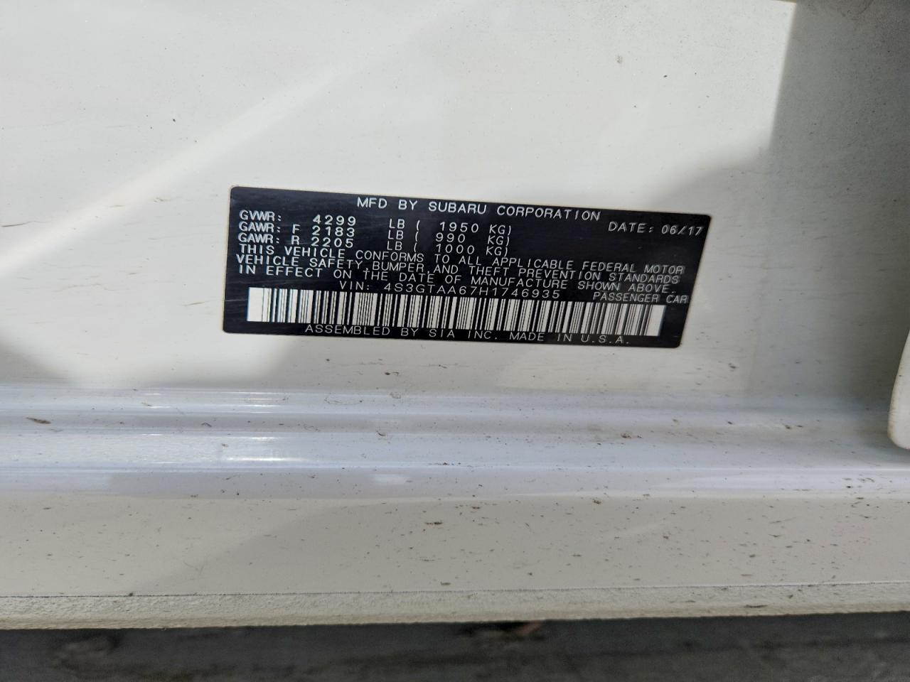 2017 SUBARU IMPREZA photo 23