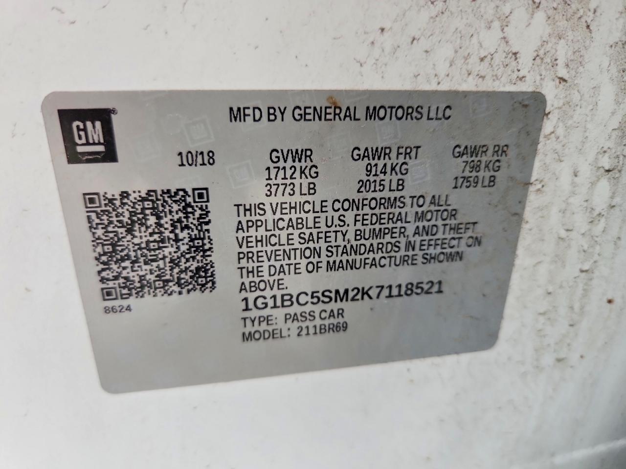 2019 CHEVROLET CRUZE LS photo 34