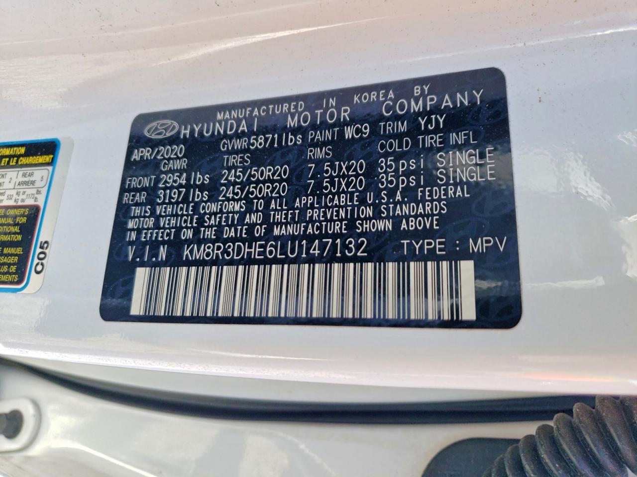2020 HYUNDAI PALISADE SEL photo 25
