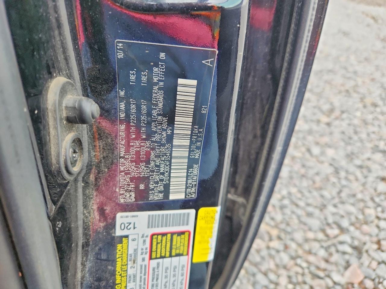 2015 TOYOTA SIENNA XLE 8-PASSENGER photo 14