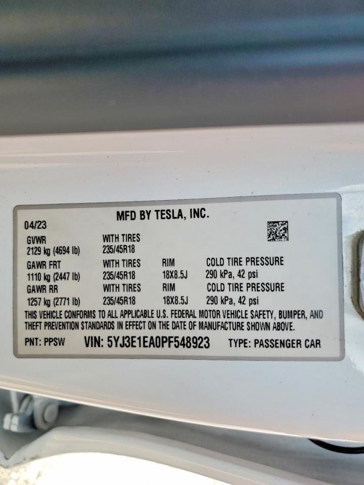 2023 TESLA MODEL 3 photo 23
