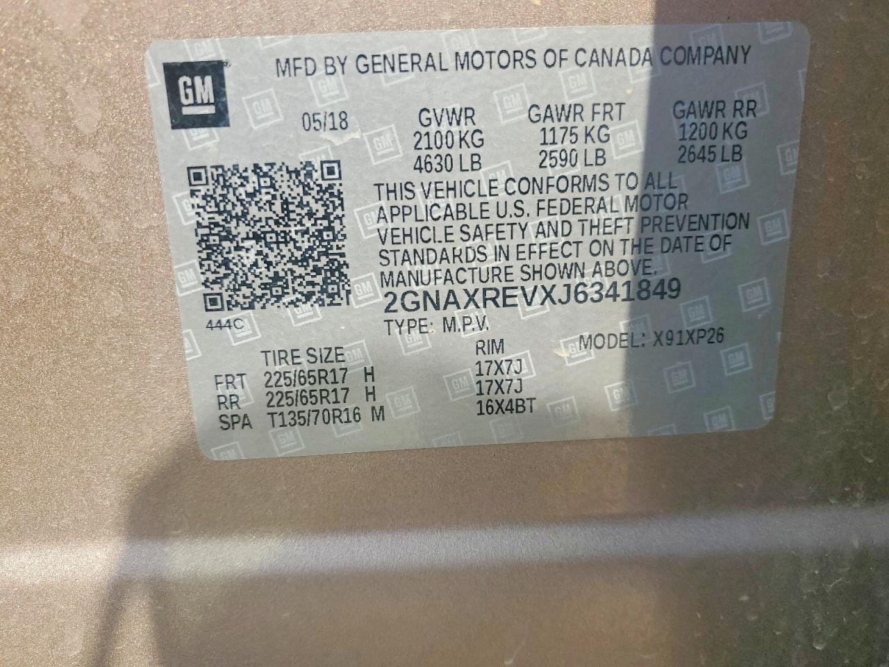 2018 CHEVROLET EQUINOX LS photo 34