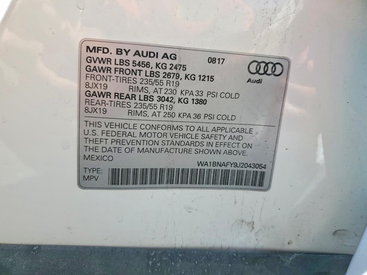 2018 AUDI Q5 PREMIUM PLUS photo 13