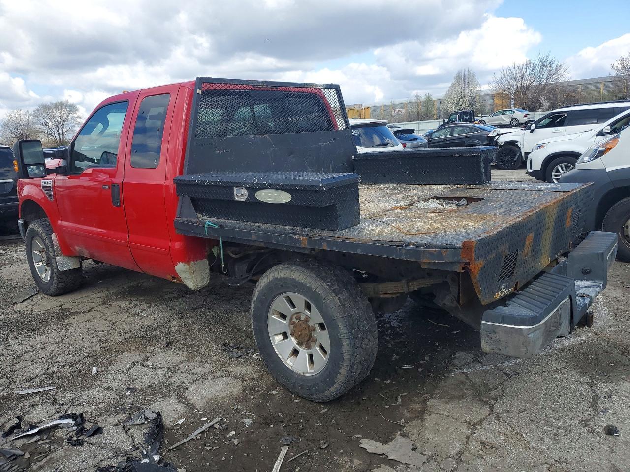 2008 FORD F250 SUPER DUTY FLATBED TRUCK photo 3