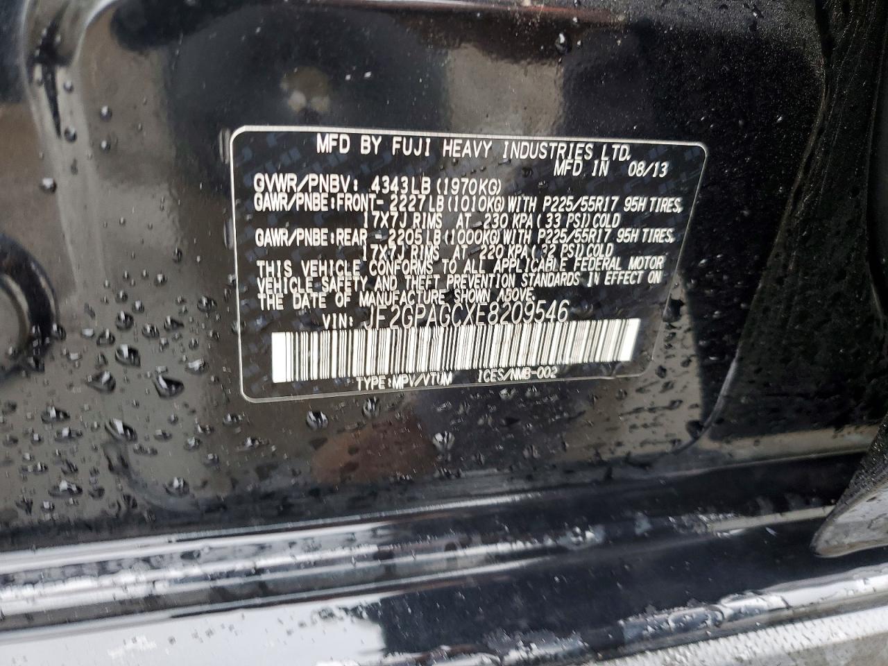 2014 SUBARU XV CROSSTREK 2.0 LIMITED photo 34
