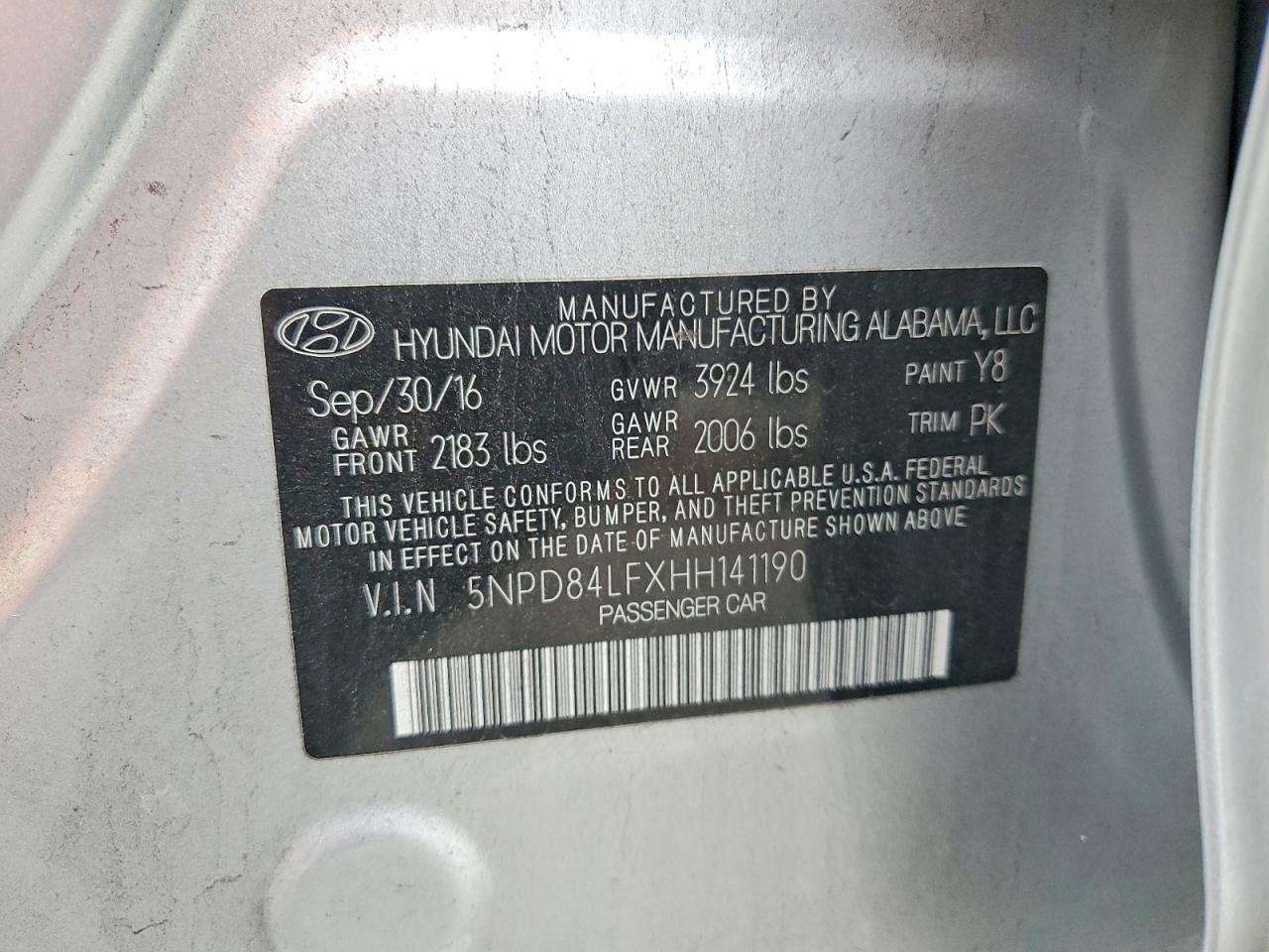 2017 HYUNDAI ELANTRA SE photo 13
