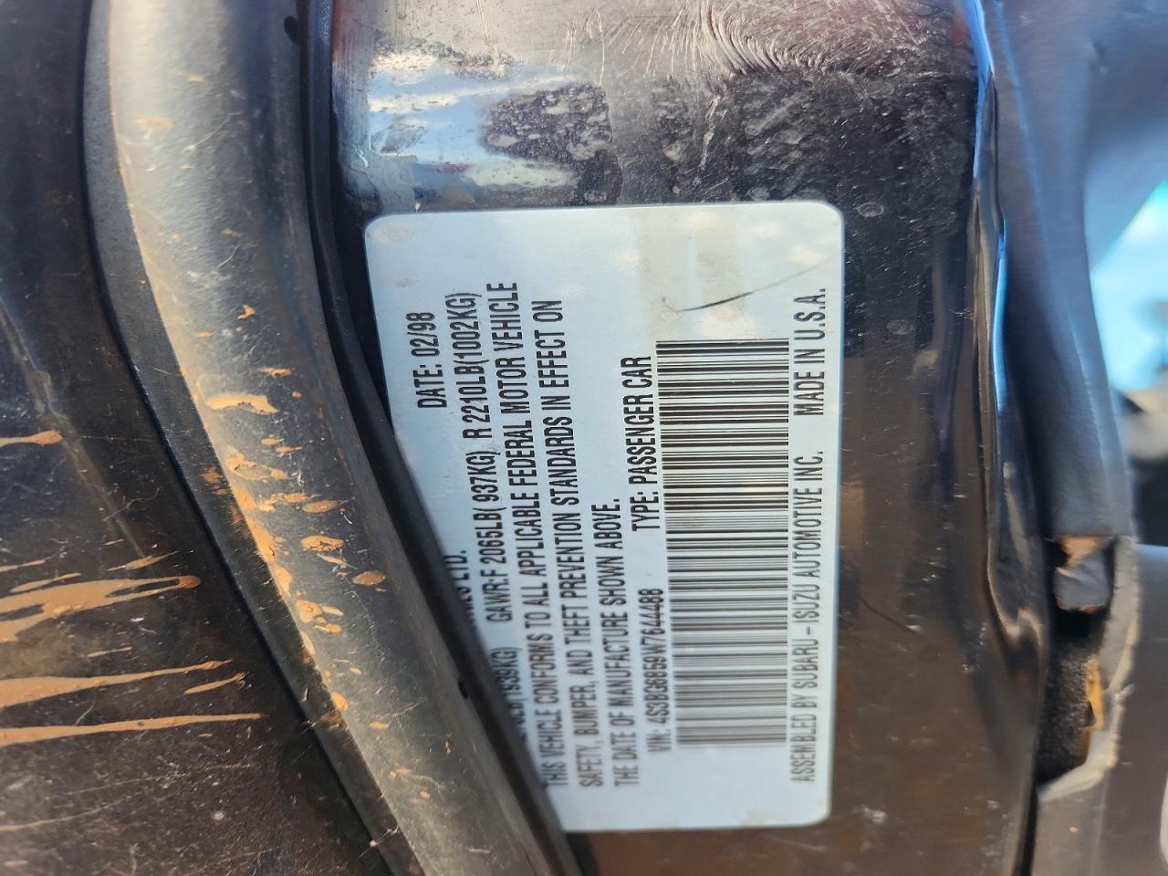1998 SUBARU LEGACY 30TH ANNIVERSARY OUTBACK photo 12