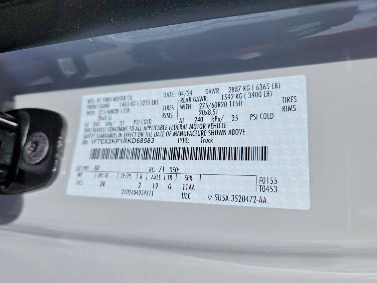 2024 FORD F150 STX photo 23