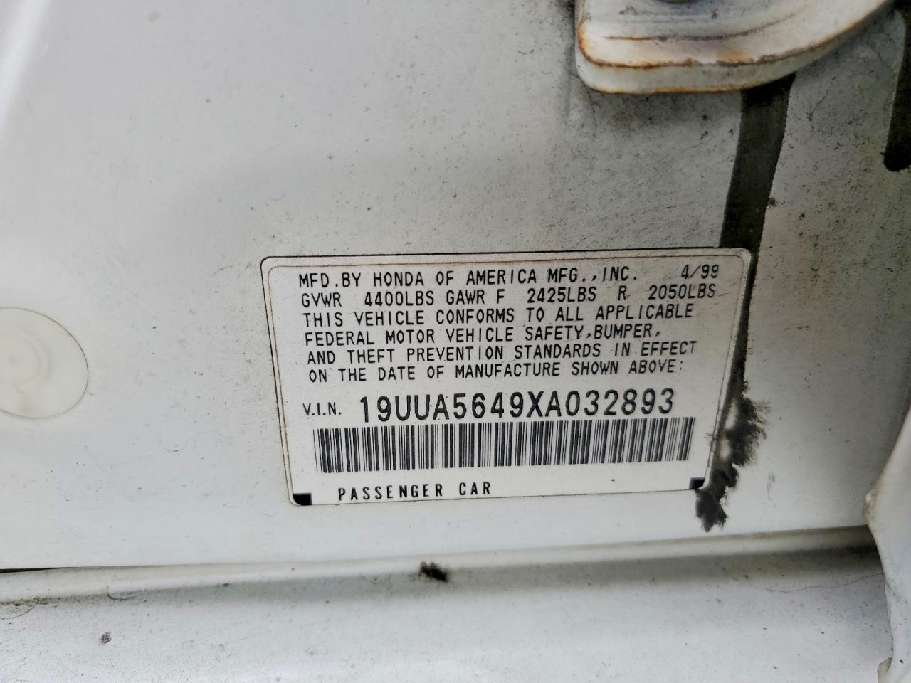 1999 ACURA 3.2TL photo 12
