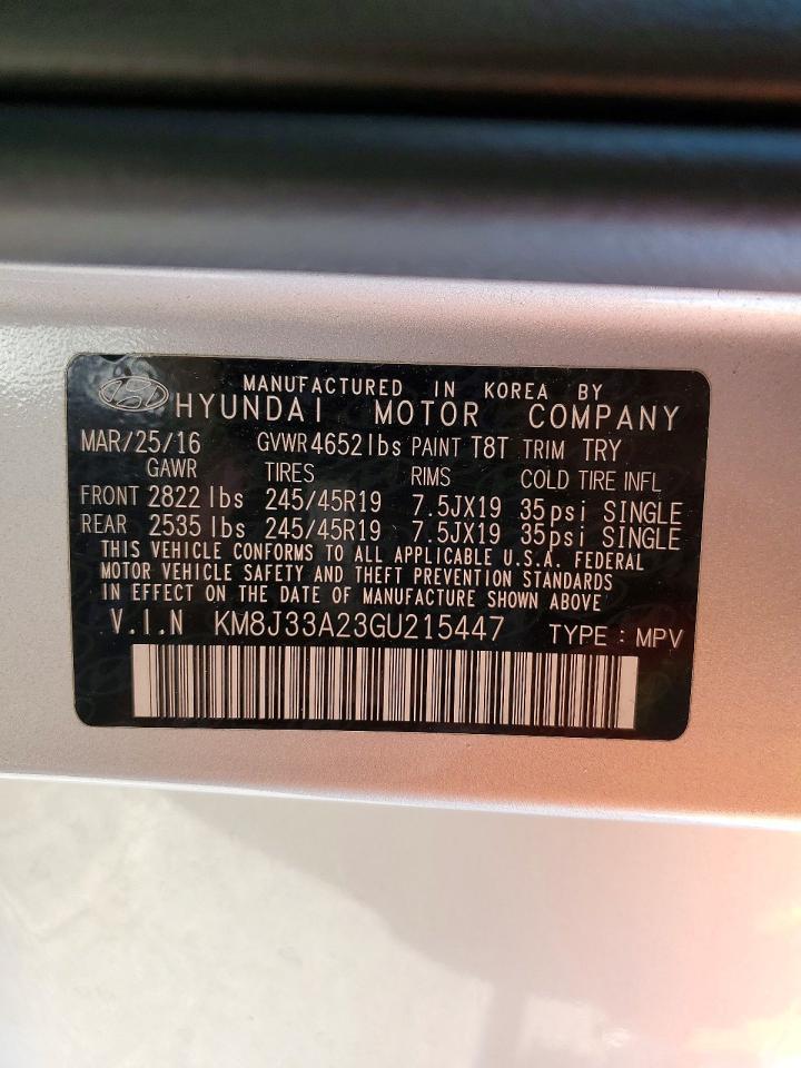 2016 HYUNDAI TUCSON LIMITED photo 27