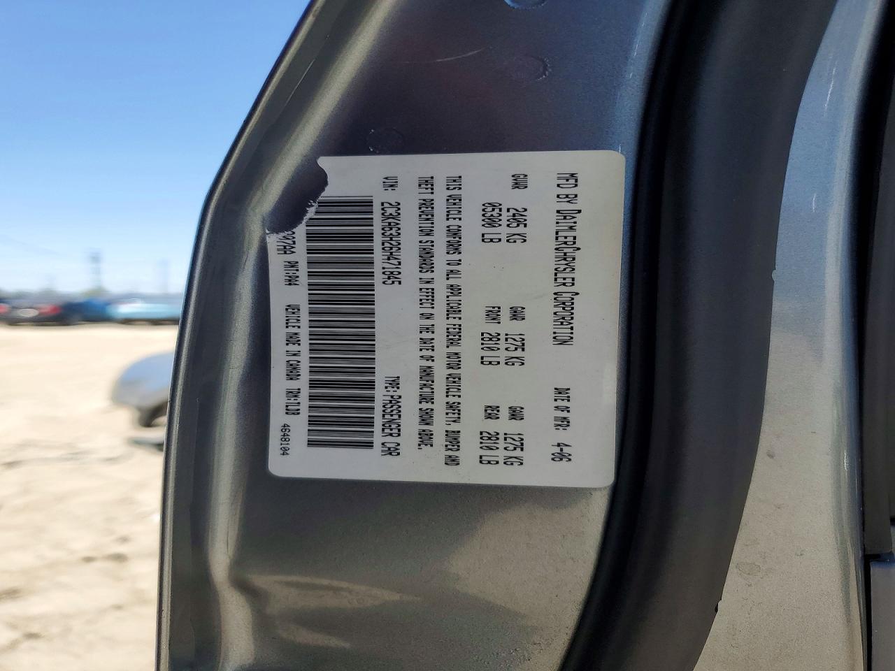 2006 CHRYSLER 300C photo 23