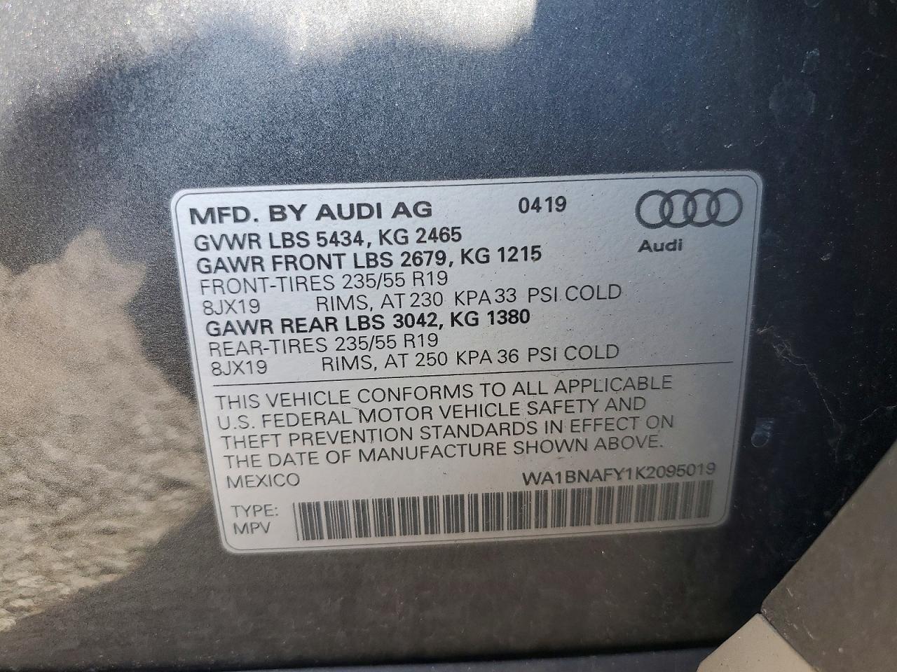 2019 AUDI Q5 PREMIUM PLUS photo 25