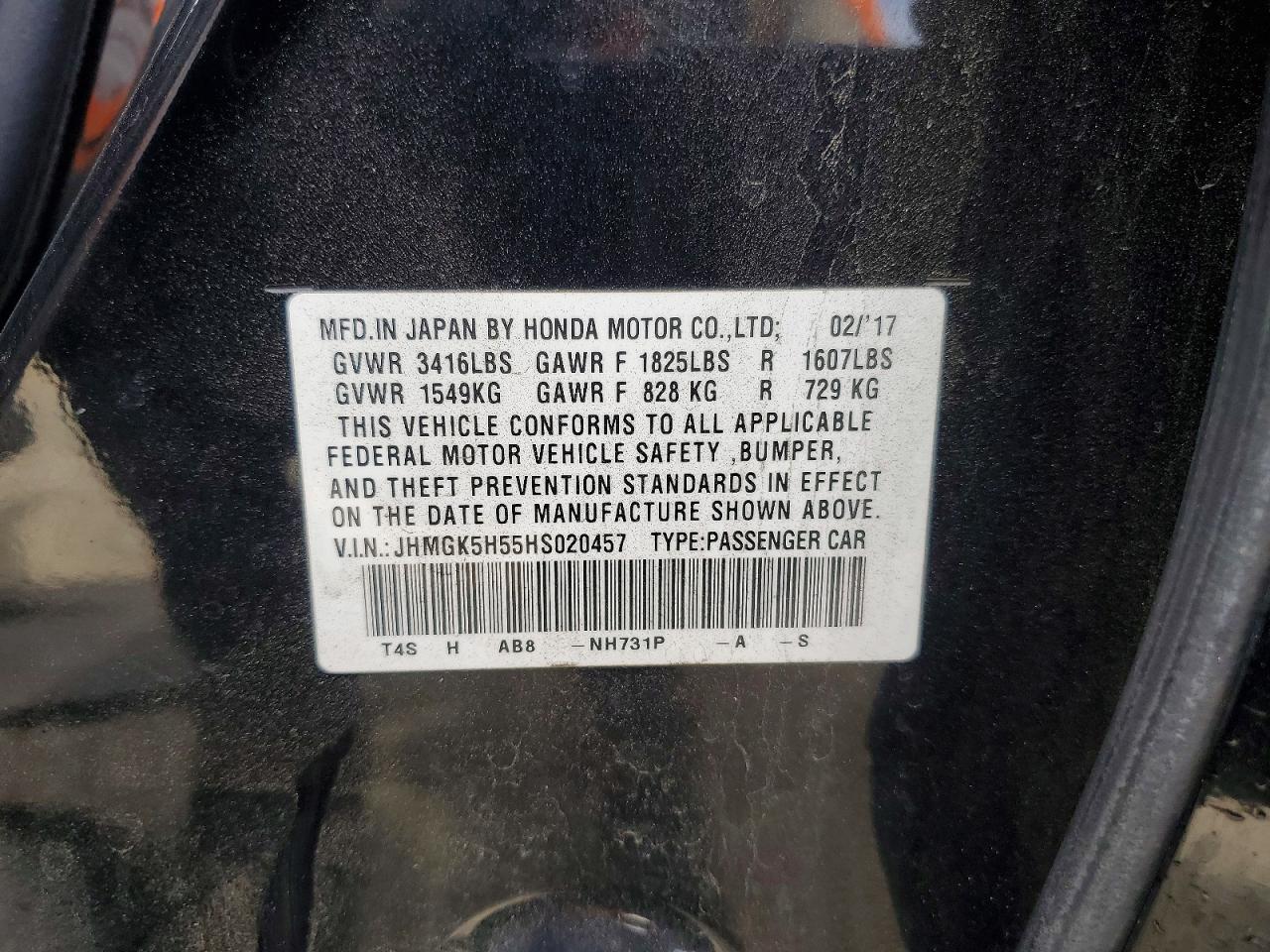 2017 HONDA FIT LX photo 34
