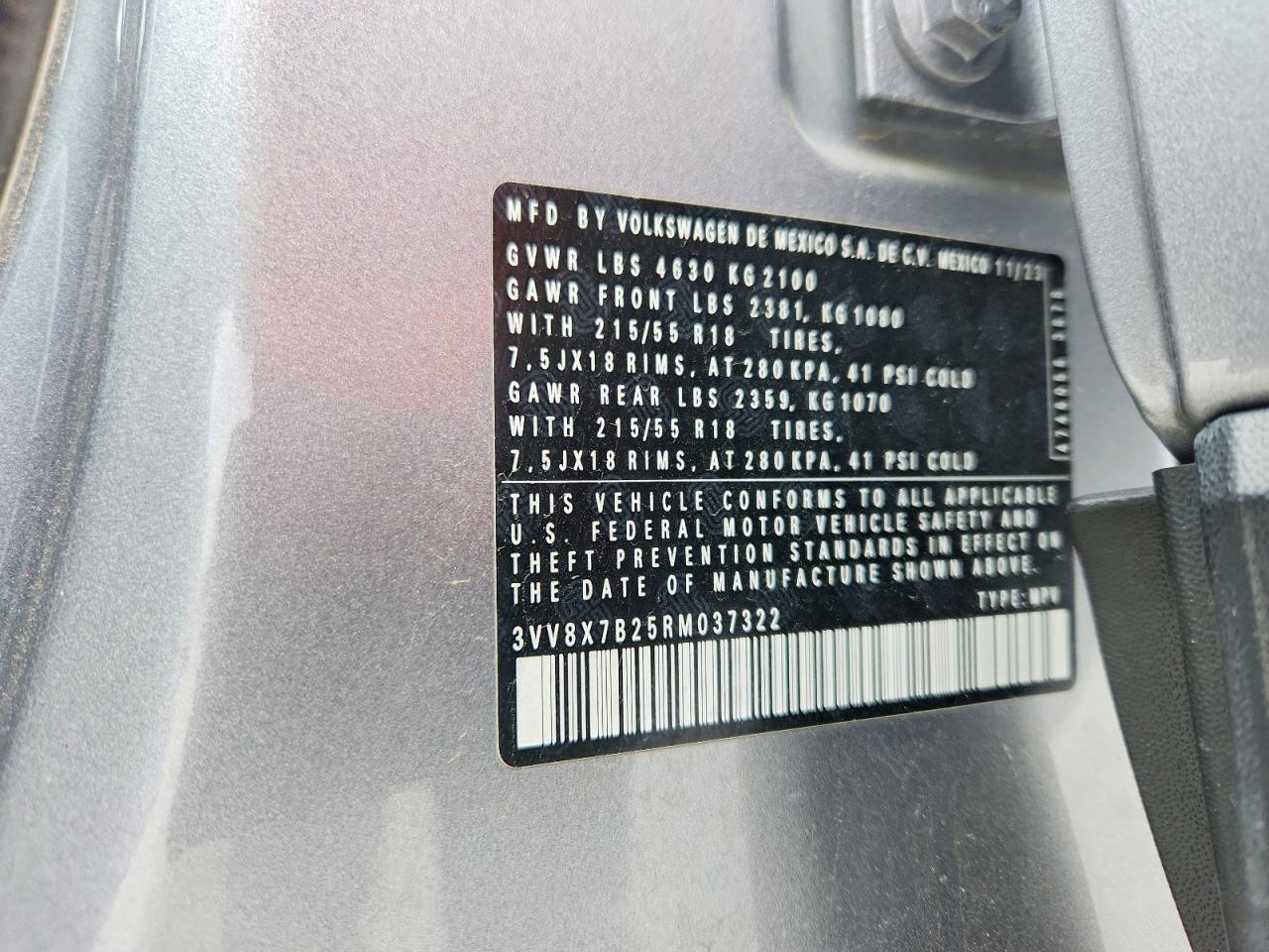 2024 VOLKSWAGEN TAOS S photo 13