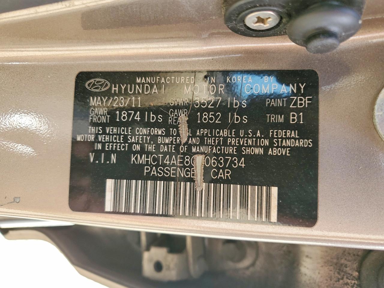 2012 HYUNDAI ACCENT GLS photo 25