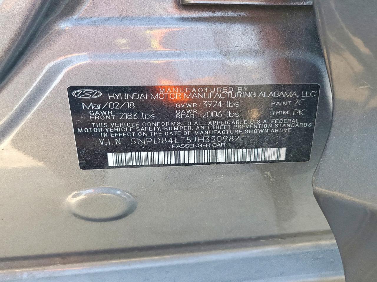 2018 HYUNDAI ELANTRA SEL photo 34