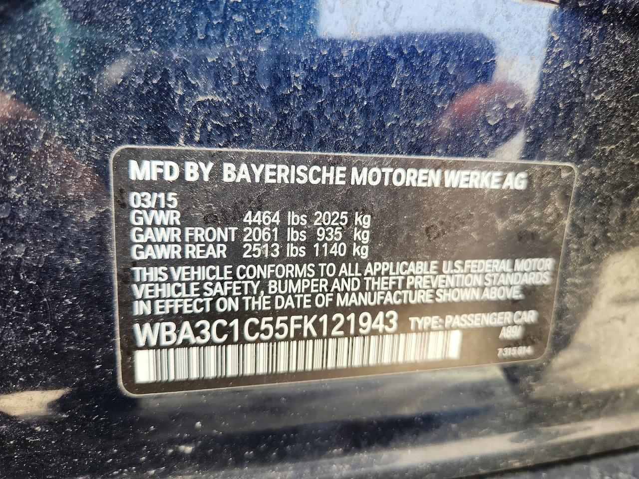 2015 BMW 328 I SULEV photo 12