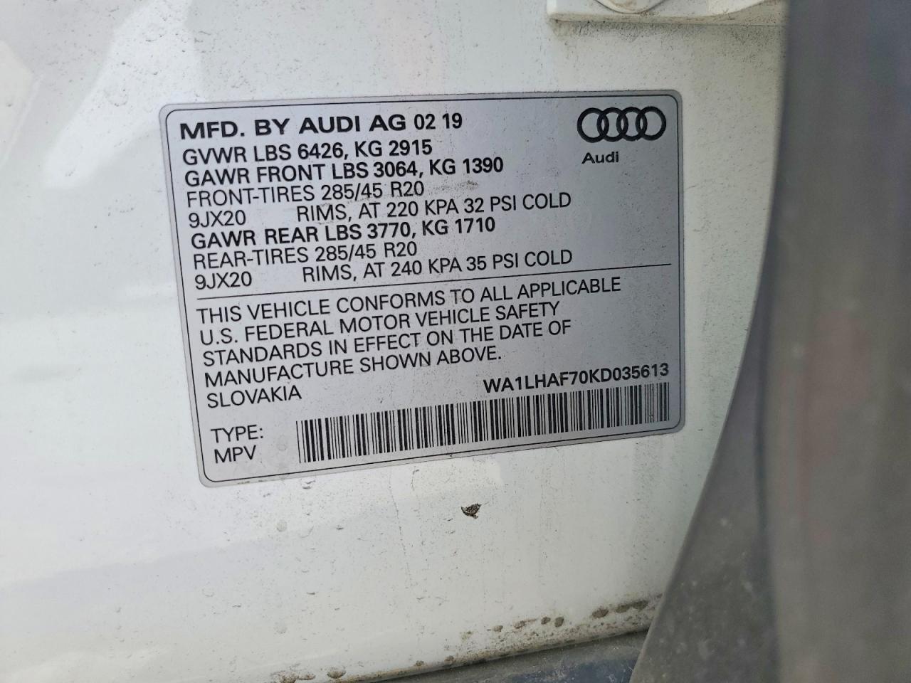 2019 AUDI Q7 PREMIUM PLUS photo 37