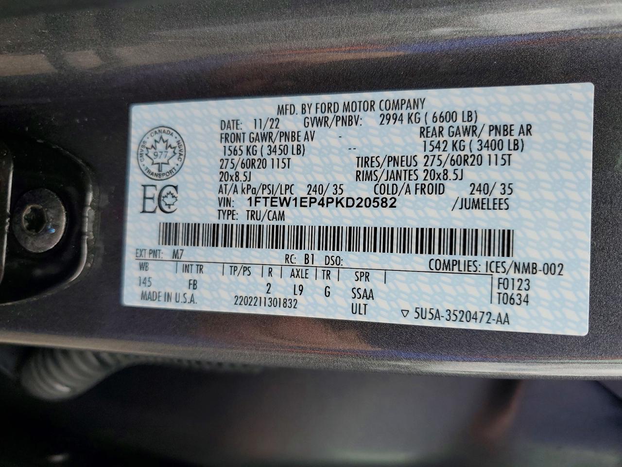 2023 FORD F150 SUPERCREW photo 34