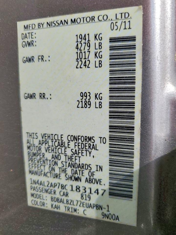 2011 NISSAN ALTIMA 2.5 photo 34