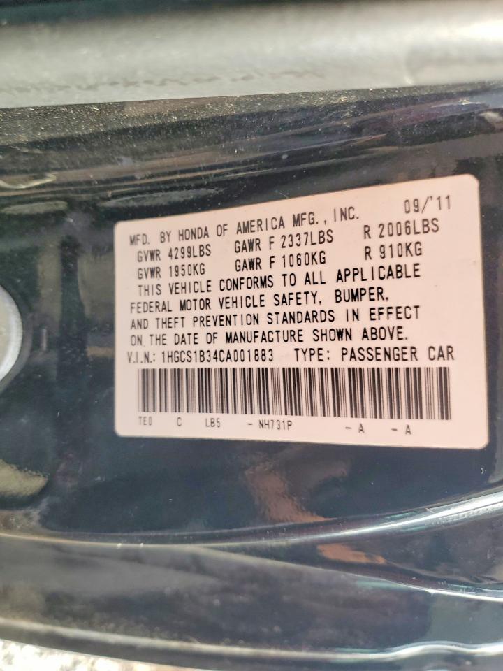 2012 HONDA ACCORD LX photo 23