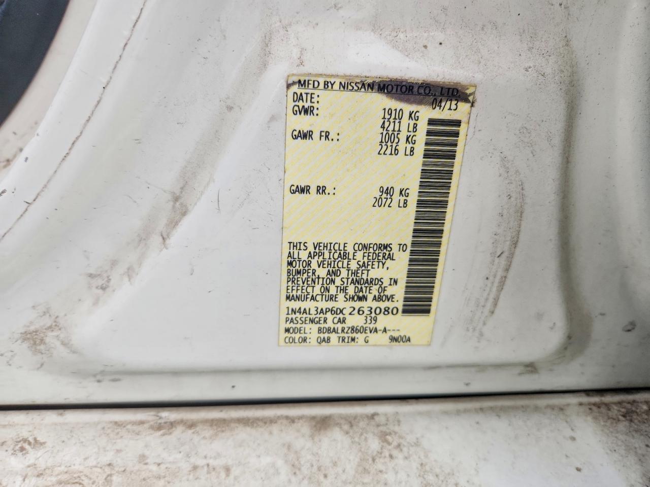 2013 NISSAN ALTIMA 2.5 photo 34