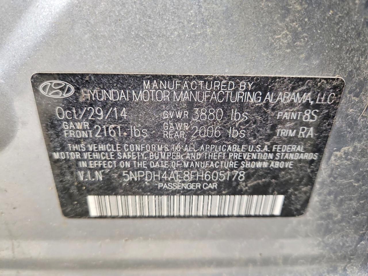 2015 HYUNDAI ELANTRA SE photo 12