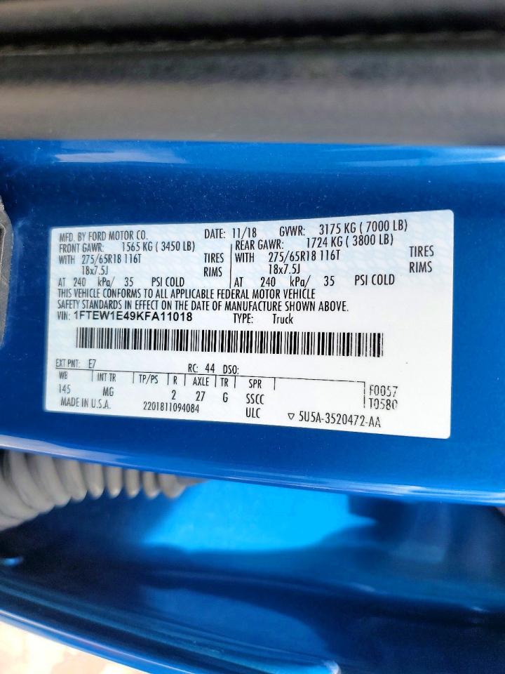 2019 FORD F150 SUPERCREW photo 25