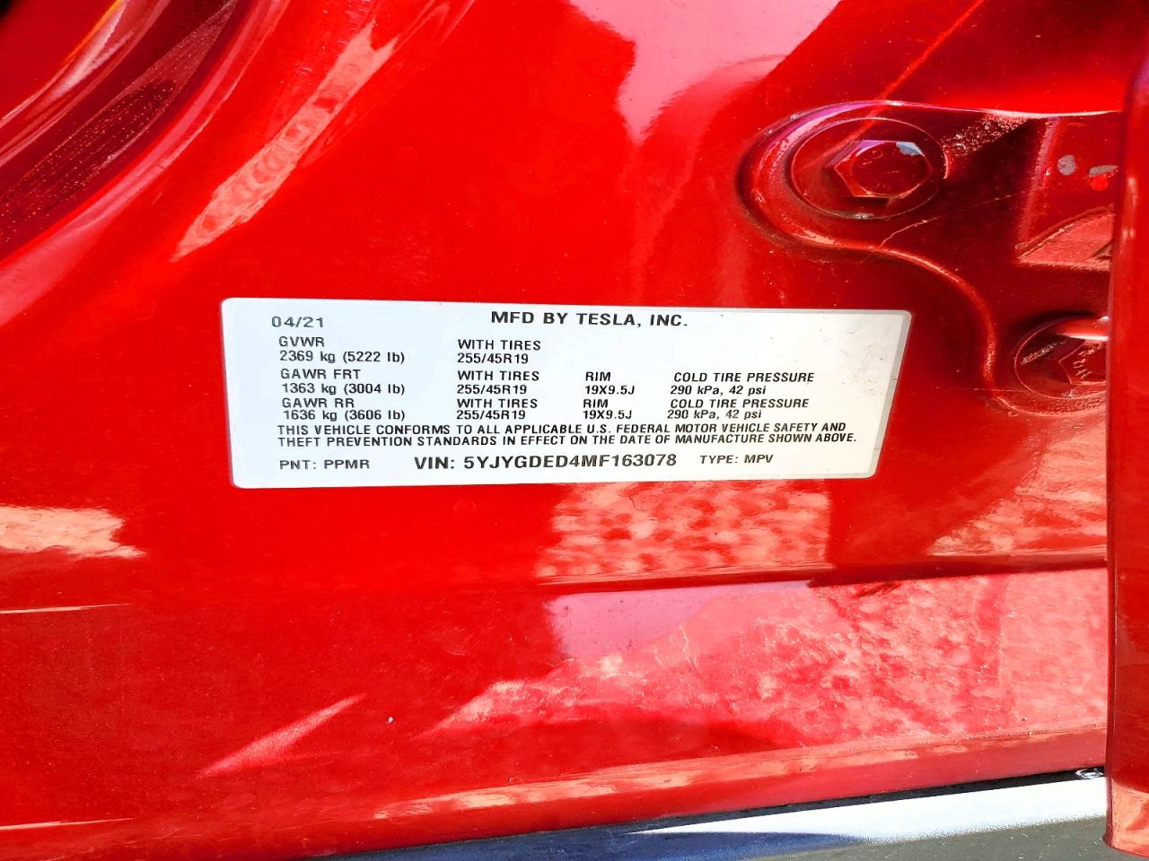 2021 TESLA MODEL Y photo 25