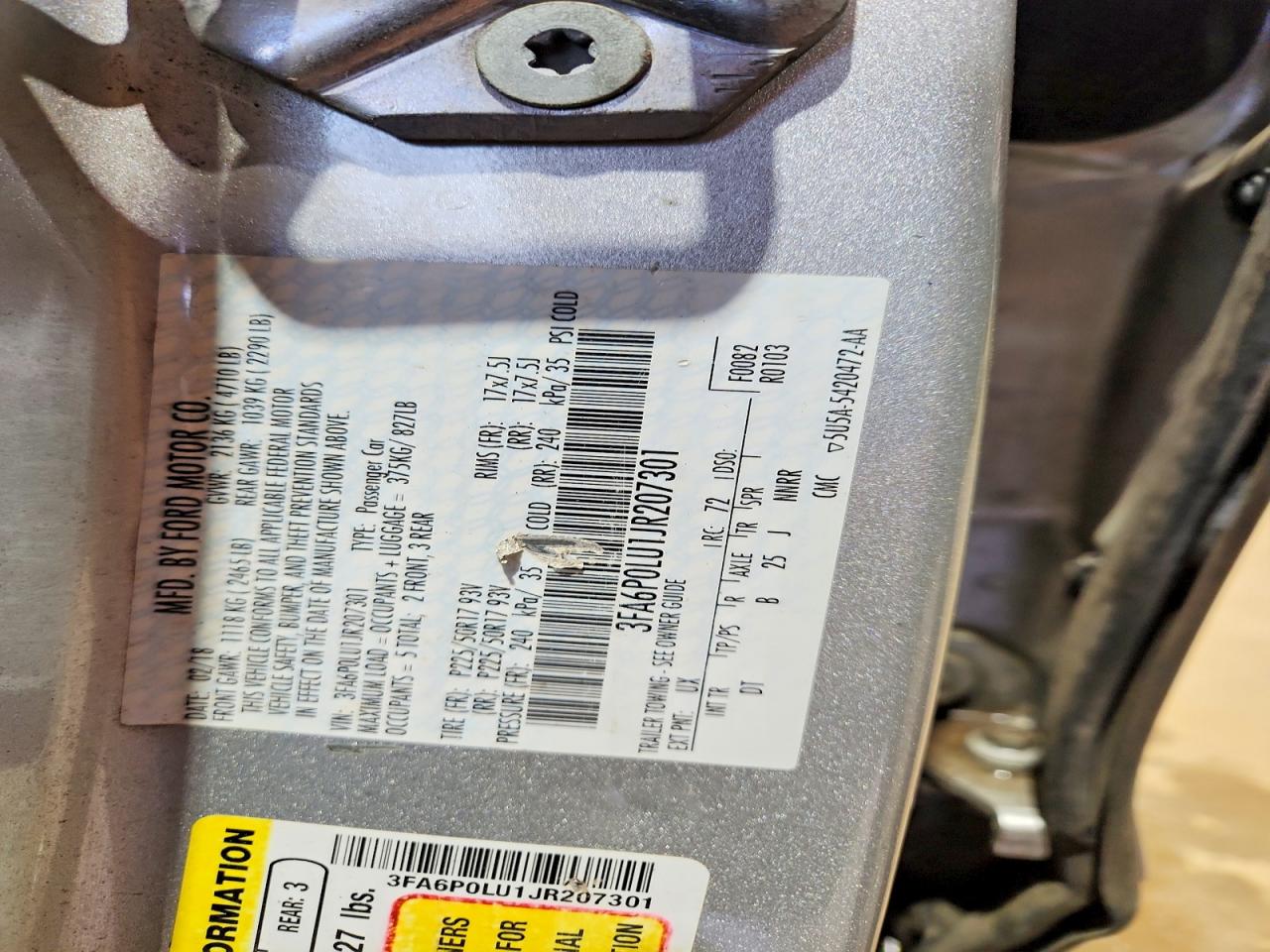 2018 FORD FUSION SE HYBRID photo 23