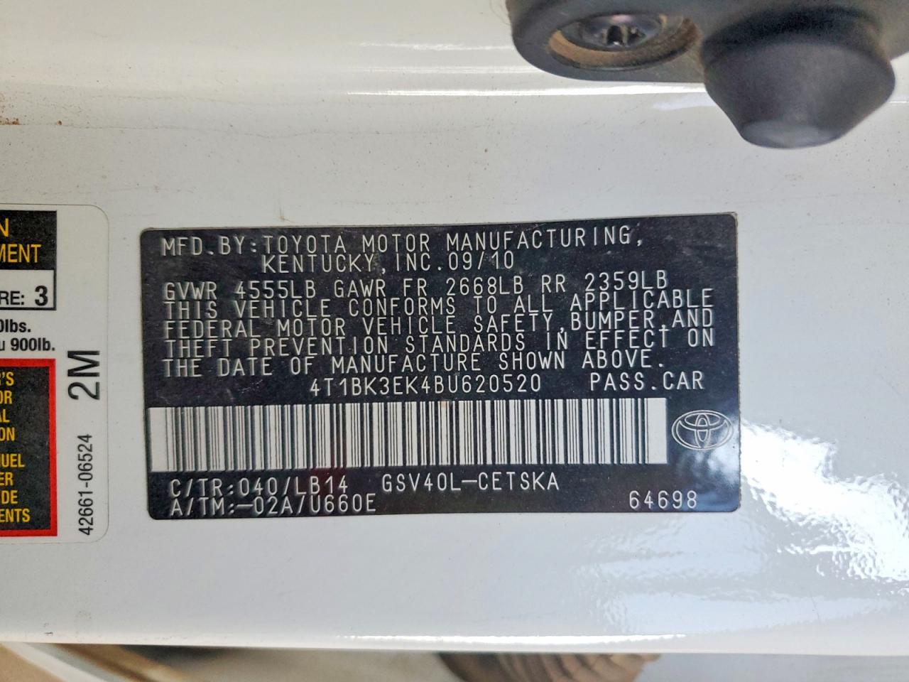 2011 TOYOTA CAMRY SE V6 photo 23