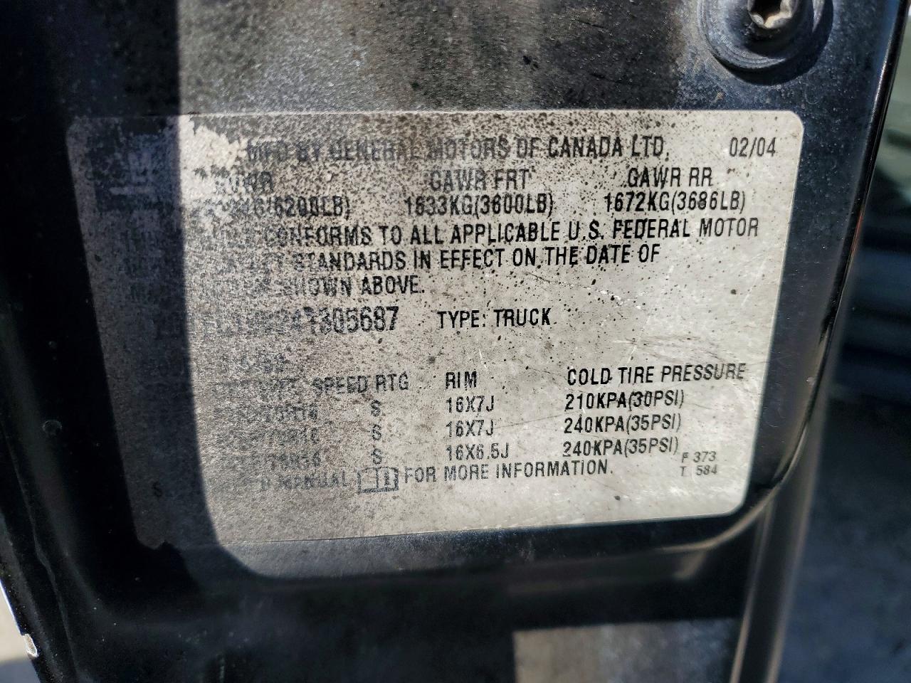 2004 GMC NEW SIERRA C1500 photo 34