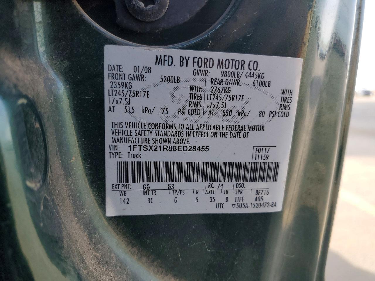 2008 FORD F250 SUPER DUTY photo 23