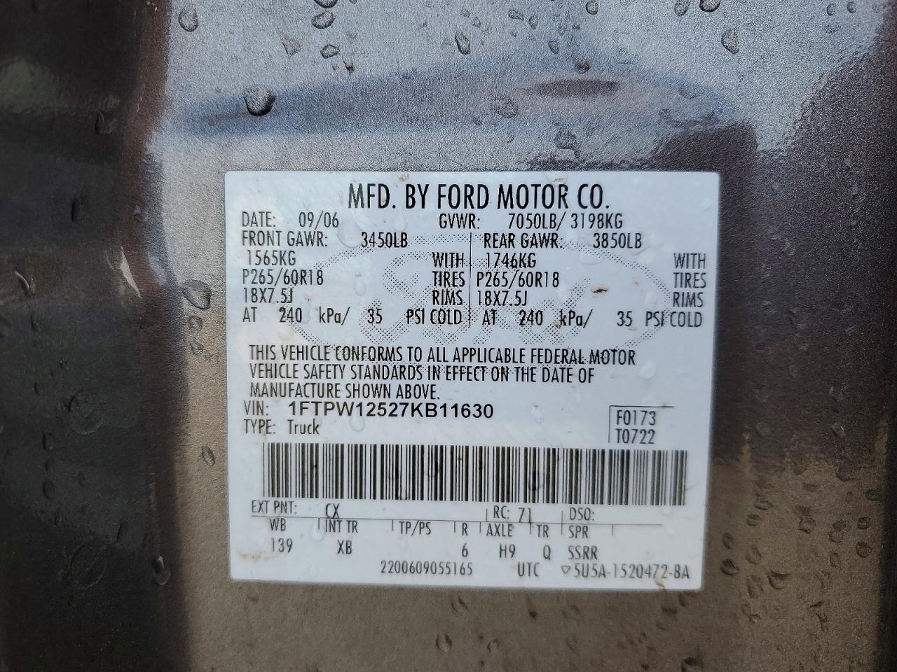 2007 FORD F150 SUPERCREW photo 25