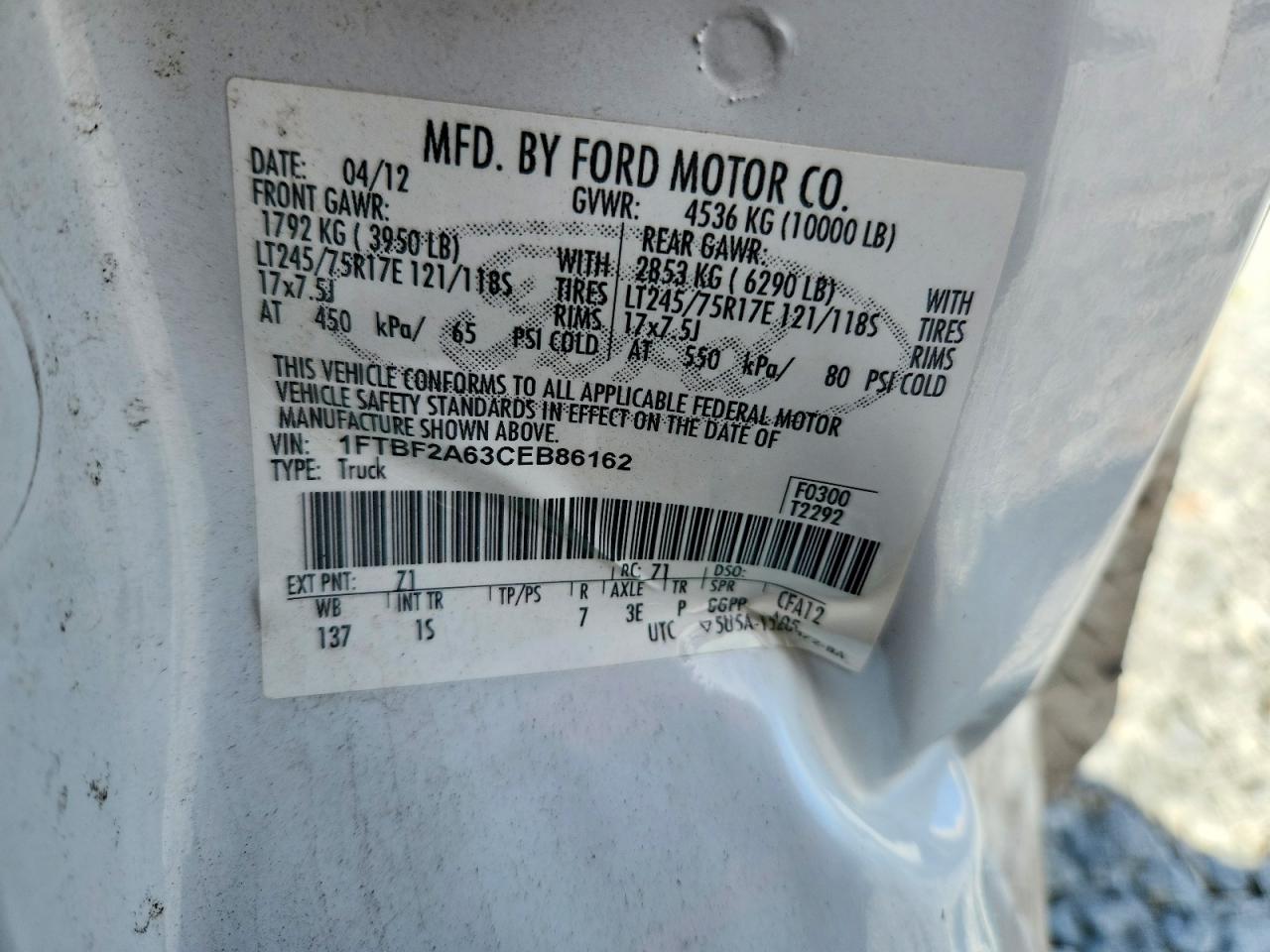 2012 FORD F250 SUPER DUTY UTILITY / SERVICE TRUCK photo 34