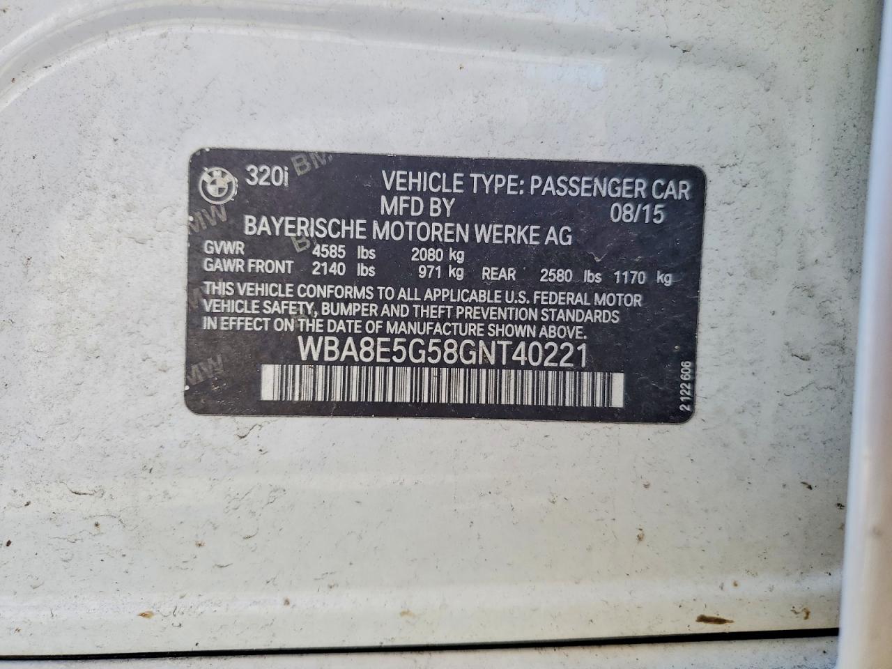 2016 BMW 320 XI photo 12