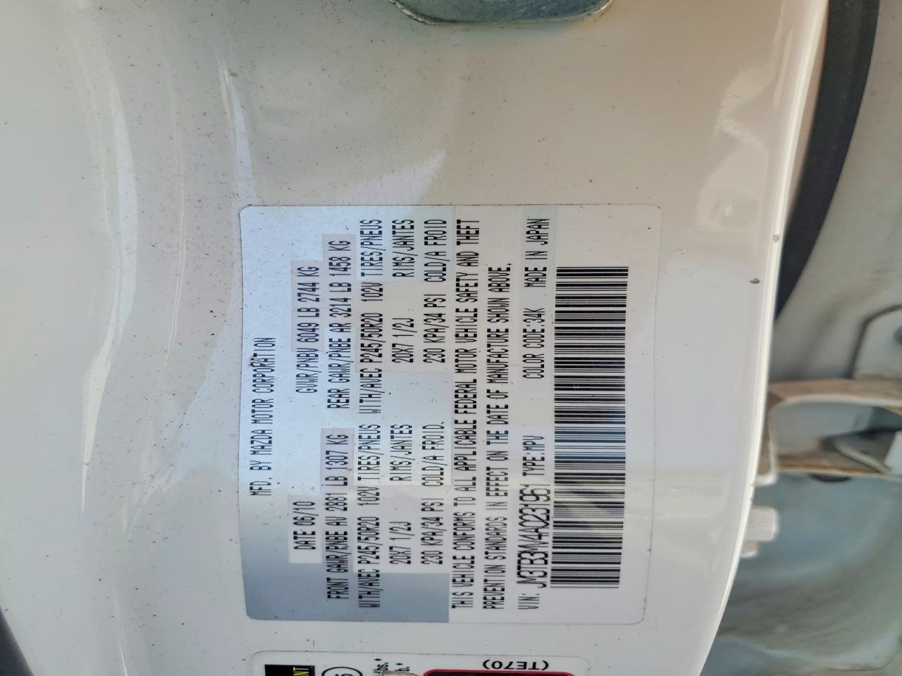 2010 MAZDA CX-9 photo 25