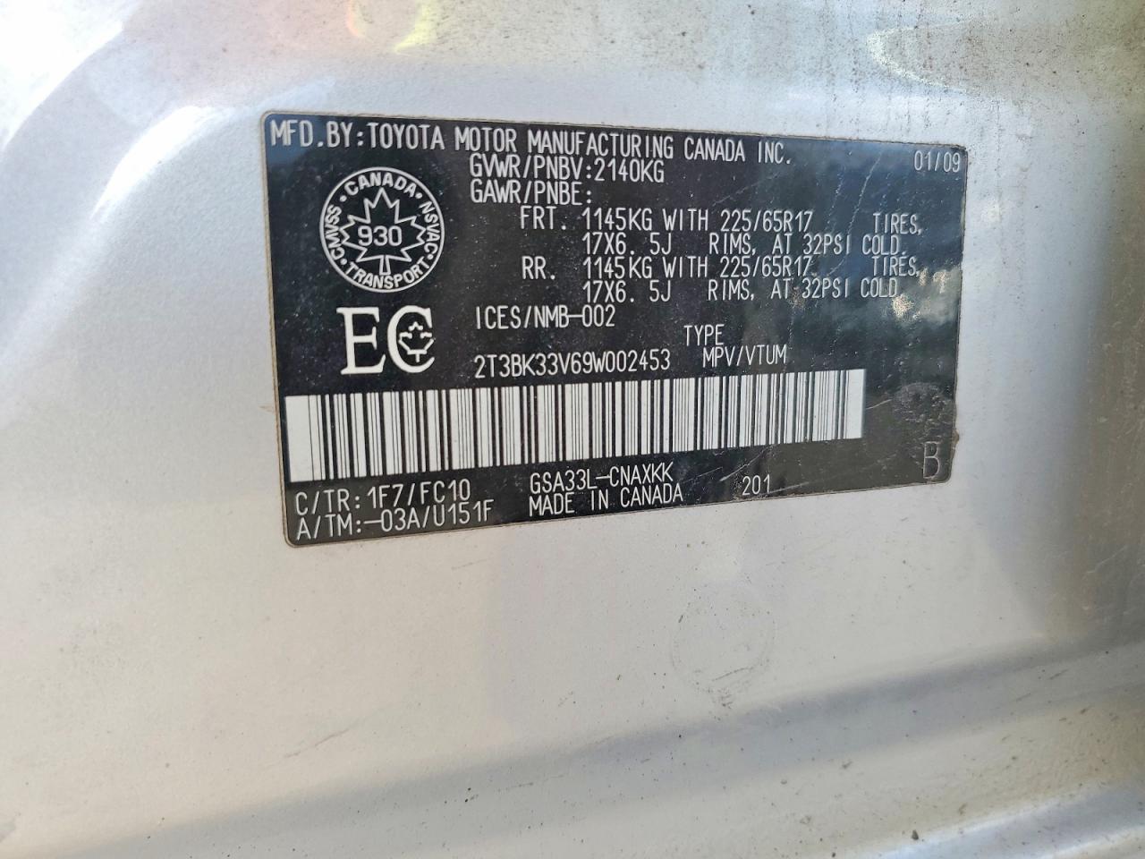 2009 TOYOTA RAV4 BASE photo 23