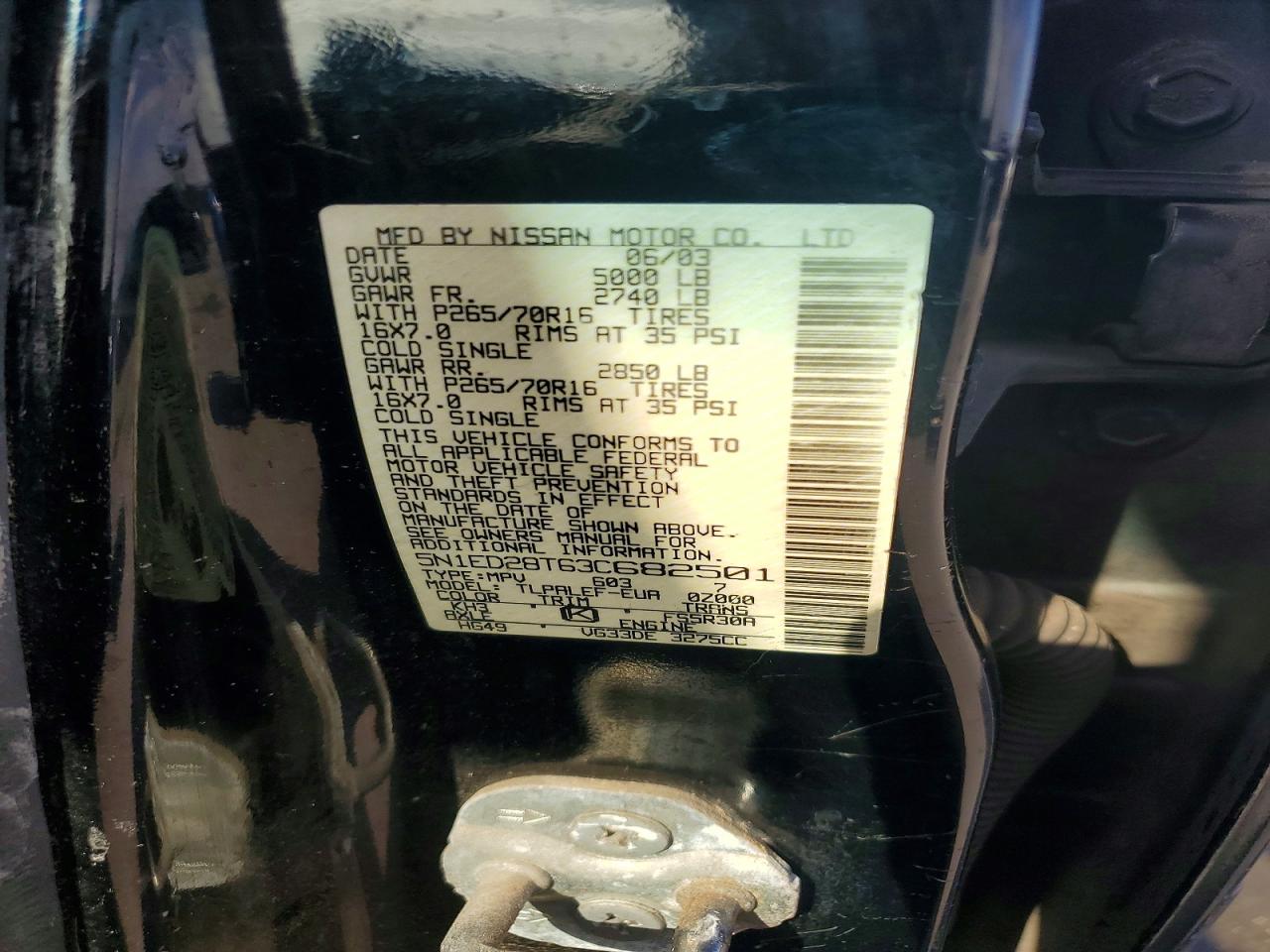 2003 NISSAN XTERRA XE-V6 photo 14