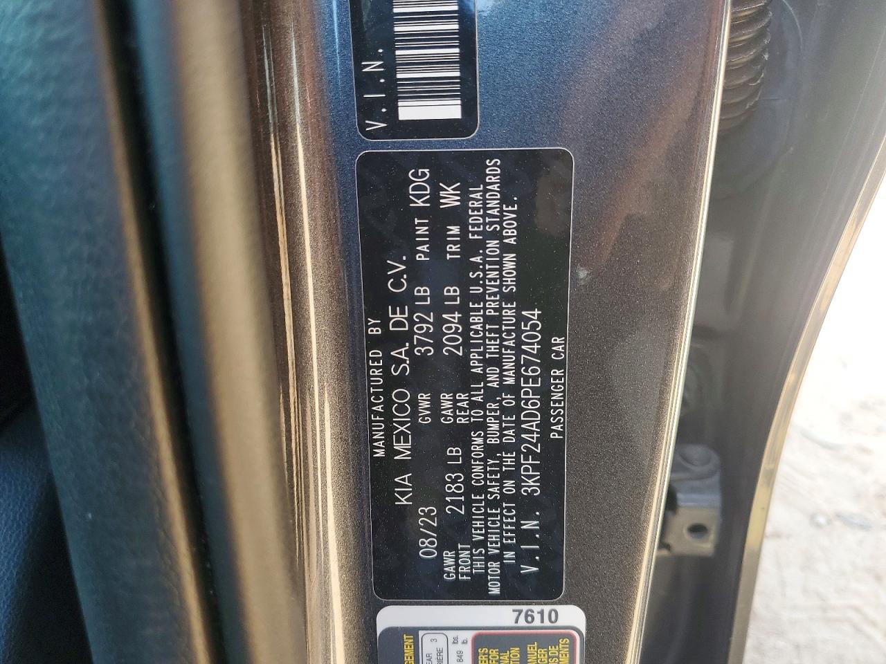 2023 KIA FORTE LXS photo 12