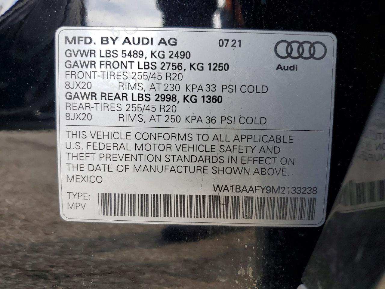 2021 AUDI Q5 PREMIUM PLUS photo 40