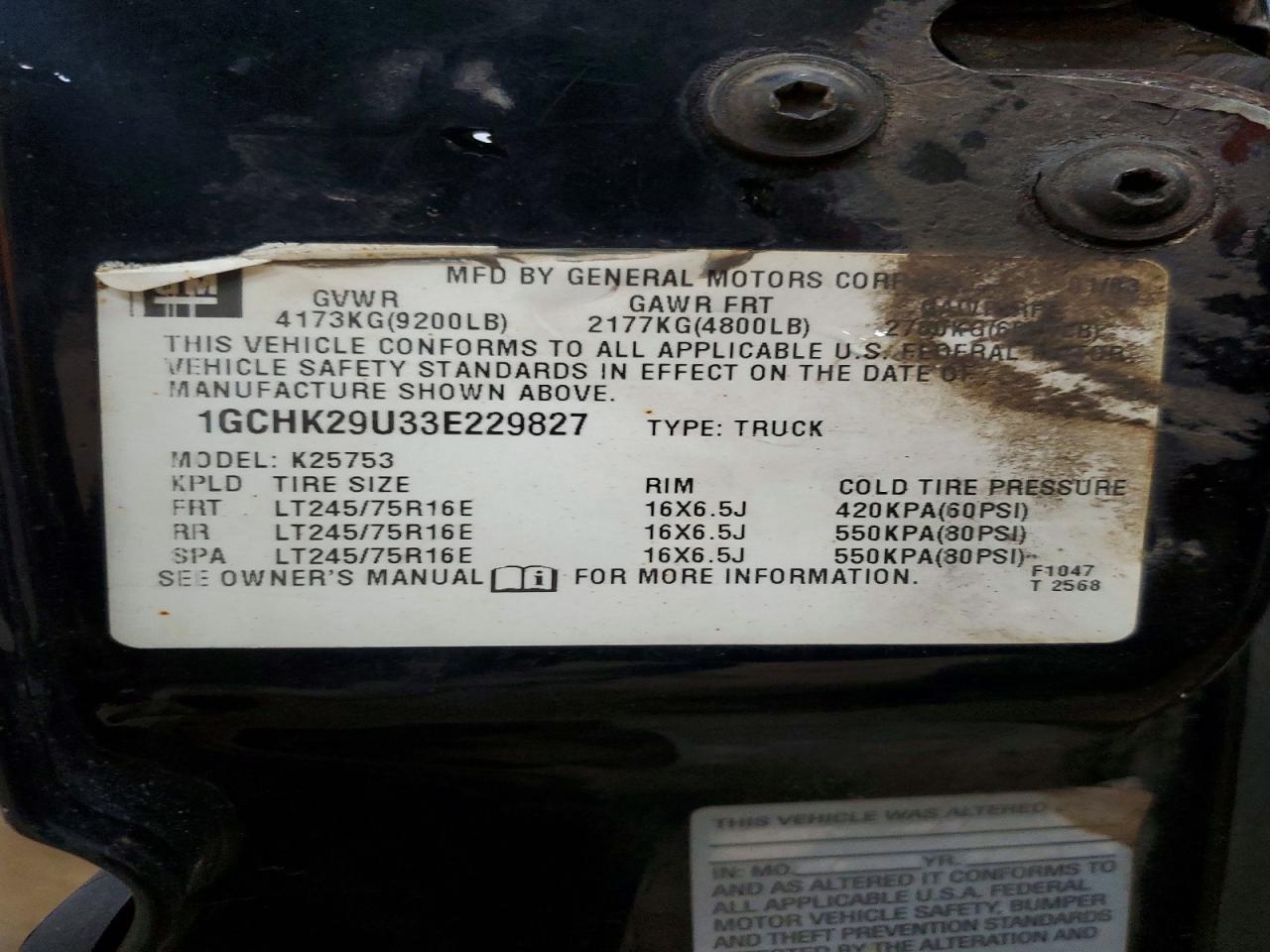 2003 CHEVROLET SILVERADO K2500 HEAVY DUTY photo 25