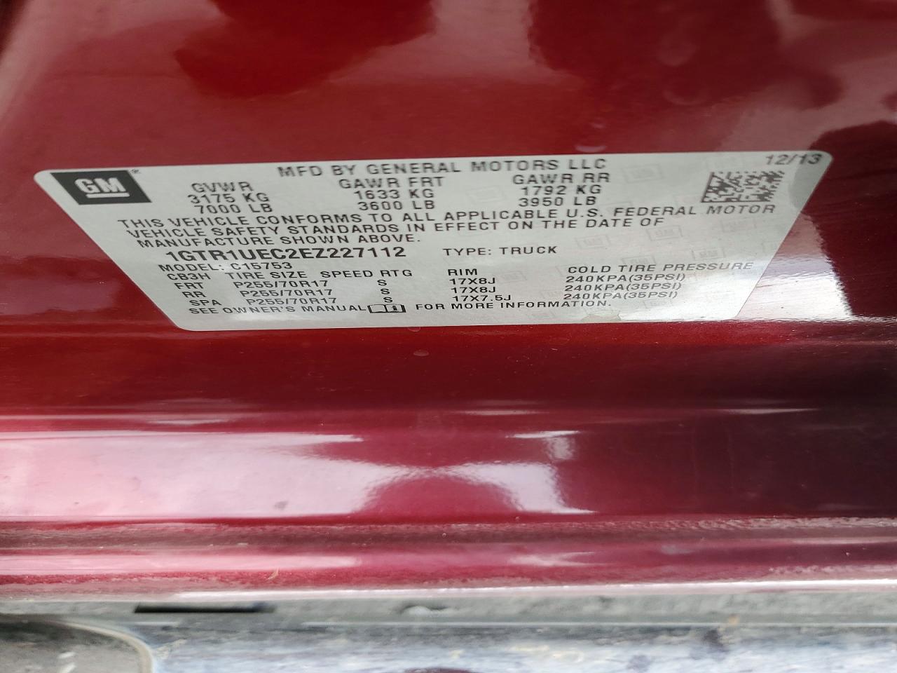 2014 GMC SIERRA C1500 SLE photo 34