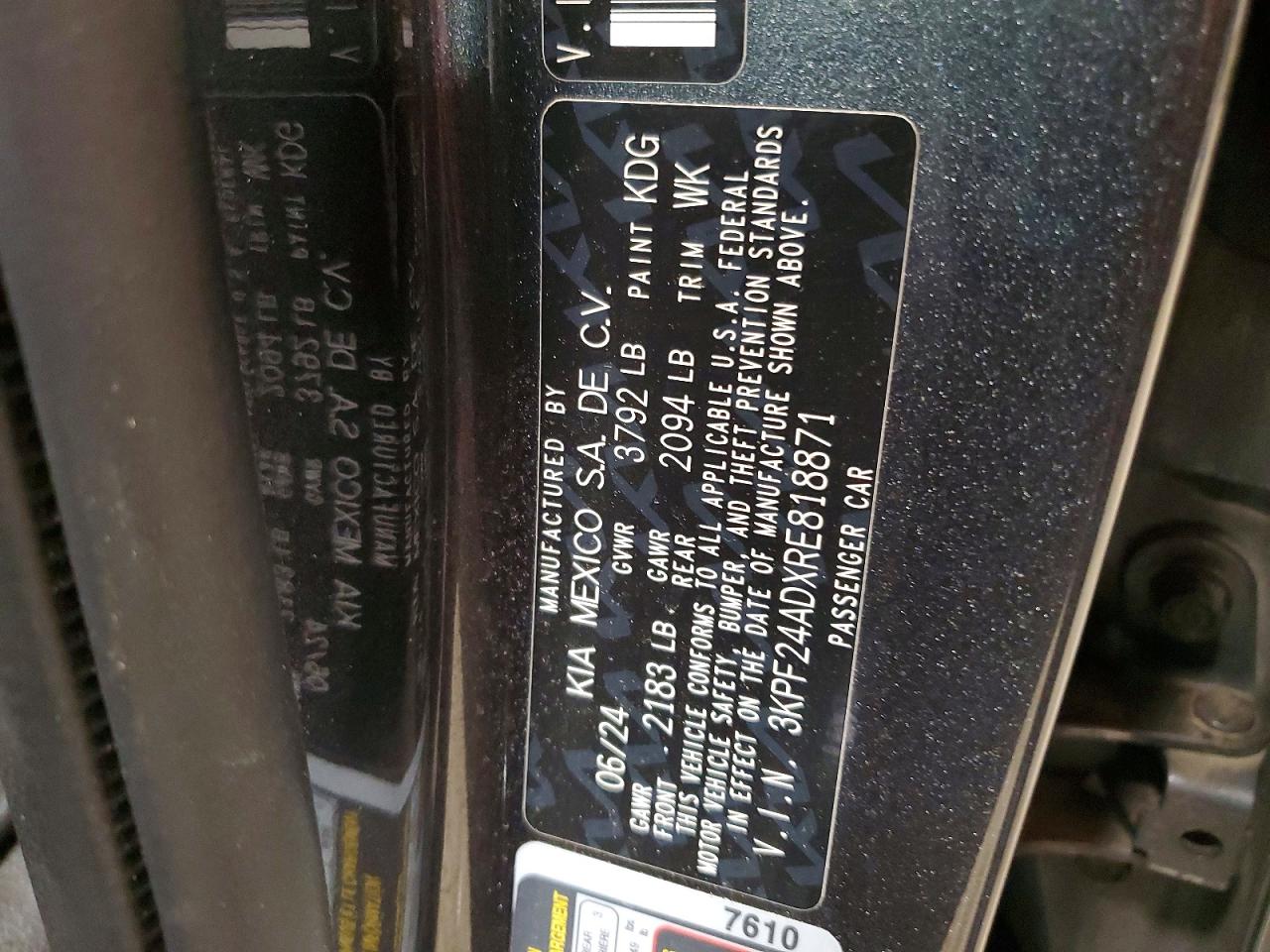 2024 KIA FORTE LXS photo 37