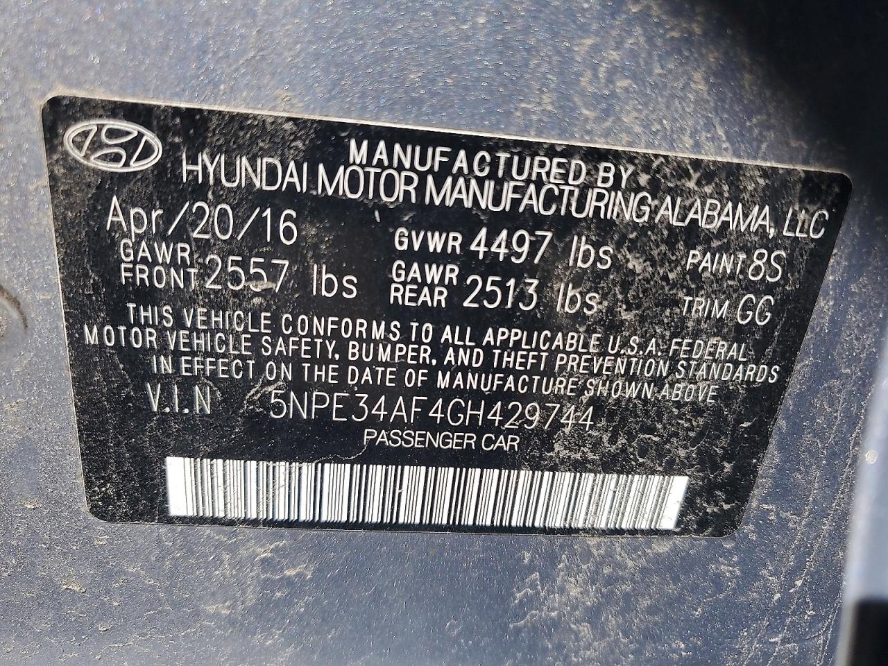 2016 HYUNDAI SONATA LIMITED photo 23