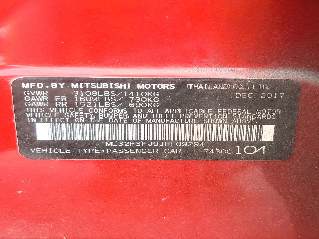 2018 MITSUBISHI MIRAGE G4 ES photo 34