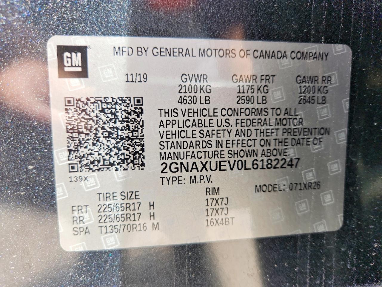 2020 CHEVROLET EQUINOX LT photo 37