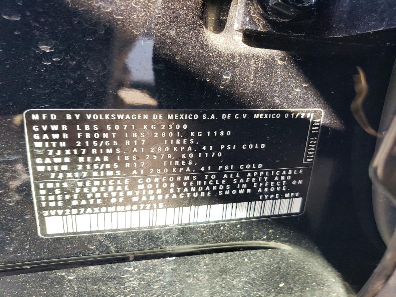 2021 VOLKSWAGEN TIGUAN SE photo 40
